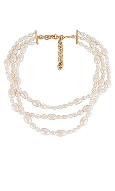 Product image of joolz by Martha Calvo Rosie Triple Layer Pearl Necklace. Click to view full details