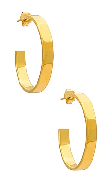 Product image of joolz by Martha Calvo Hammered Simi Hoops. Click to view full details