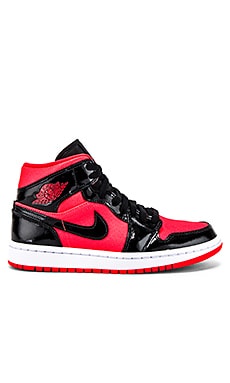 

Кроссовки aj 1 mid - Jordan, Красный;черный, Высокие