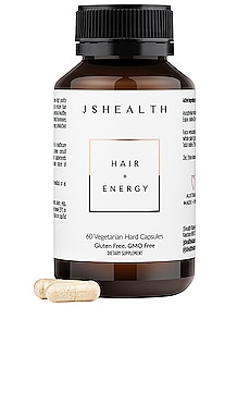 Product image of JSHealth Hair + Energy Formula 60 Capsules. Click to view full details