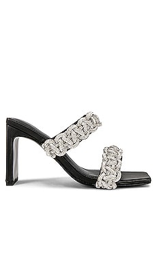 Product image of SIMKHAI Walker Crystal Rope Heeled Sandals. Click to view full details