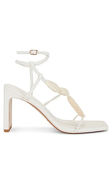 Product image of SIMKHAI Theresa Strappy Square Toe Heel Sandals. Click to view full details
