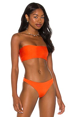 Ava Bandeau Bikini Top JADE SWIM $45 