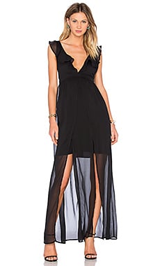 THE JETSET DIARIES Tanlines Maxi Dress in Black | REVOLVE