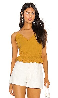 

Майка на бретелях a change of heart - THE JETSET DIARIES, Горчичный, Топ на бретелях