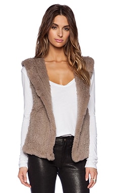 June rabbit fur outlet vest