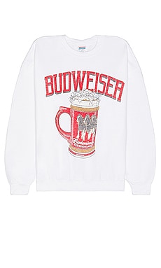 Junk Food Budweiser Stein Sweater in White | REVOLVE