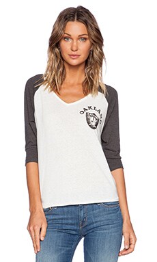 Junk Food Oakland Raiders Founding Year Raglan Tee - Women, Best Price and  Reviews