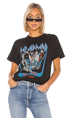 

Футболка def leppard world tour - Junk Food, Черный, Футболки с рисунком