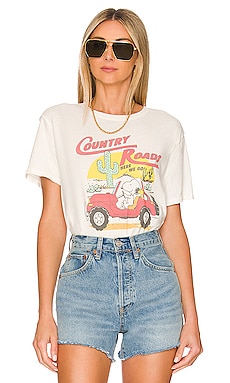 Snoopy Country Roads Tee Junk Food $44 NEW