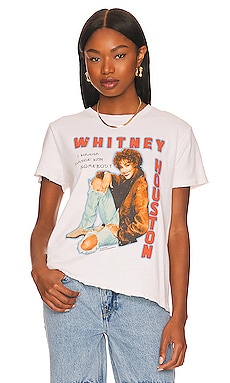 Junk Food Whitney I Wanna Dance Tee in Vintage White from Revolve.com