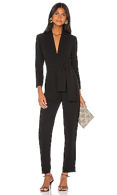 Karina Grimaldi Benjamin Solid Jumpsuit in Black | REVOLVE