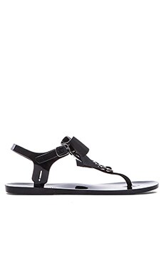 kate spade new york Flise Sandal in Black Rubber | REVOLVE