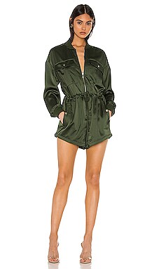 x REVOLVE Satin Convertible Cargo Romper