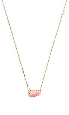 Jayde Necklace in Gold & Coral Opal