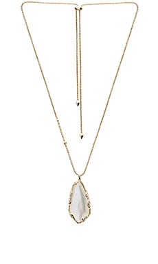 Zayne Necklace in Gold & Mother of Pearl