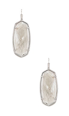 

Серьги faceted - Kendra Scott, Металлический серебряный, Серебряный