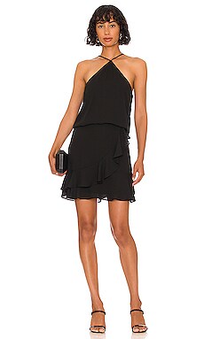 krisa tie back halter dress