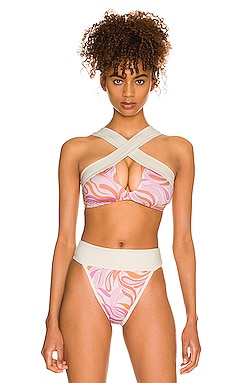 Product image of KYA X REVOLVE Reversible Coco Bikini Top. Click to view full details