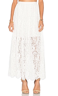 keepsake Stand Still Lace Skirt in Ivory