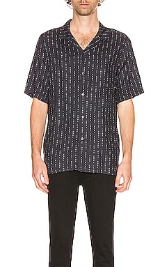 Ksubi Dymo Resort Short Sleeve Shirt in Black | REVOLVE