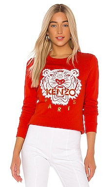 

Свитшот classic tiger - Kenzo, Красный, Одежда для дома