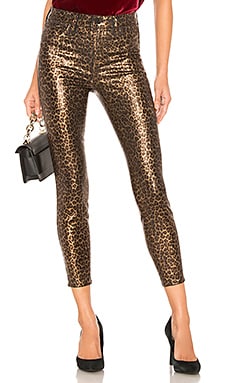 L'AGENCE Margot Skinny in Black Cheetah Foil | REVOLVE