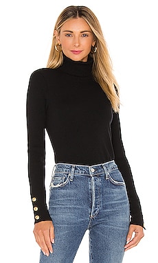 L'AGENCE Odette Sweater in Black | REVOLVE