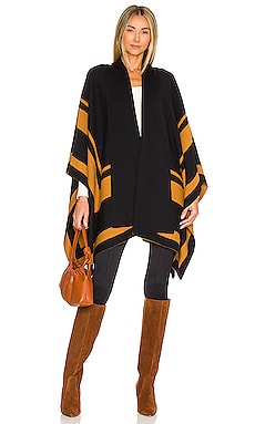 Jake Bordered Stripe Cape L'AGENCE $550 Collections