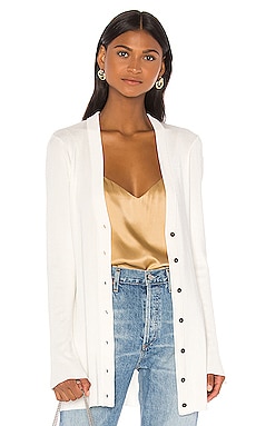 L'AGENCE The Lucas Cardigan in Ivory | REVOLVE