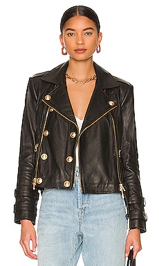 Billie Belted Leather JacketL'AGENCE$1,395