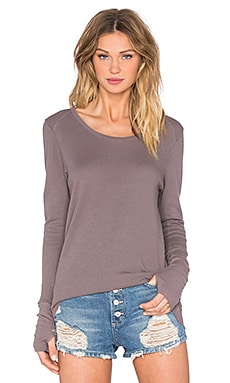 LA Made Conway Thumbhole Thermal Top in Fennel | REVOLVE