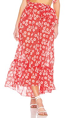 Lisa Marie Fernandez Nicole Skirt in Tomato | REVOLVE
