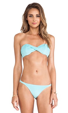 Marie Long Triangle Top Aqua