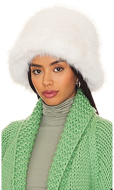 Hot Pink Faux Fur Bucket Hat Accessories Fabulous-Furs