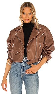 Women's Adele Altman Leather jacket, size 36 (Brown)