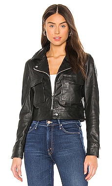LAMARQUE Paloma Leather Jacket in Black | REVOLVE