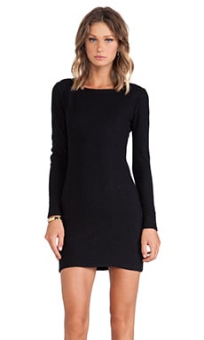 LA't by L'agence Long Sleeve Fitted Dress in Black | REVOLVE