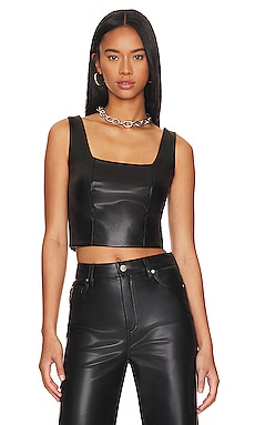 Benny Faux Leather Bustier LBLC The Label