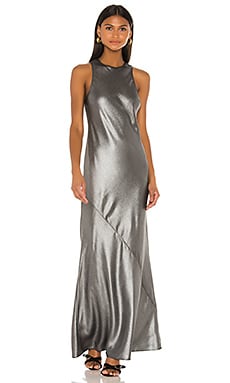 L'Academie The Chimene Maxi Dress in Silver | REVOLVE