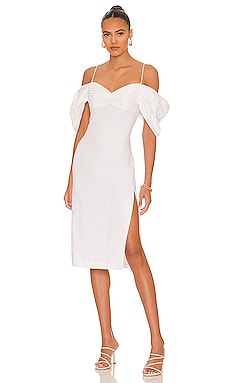 LIKELY Capri Dress in White