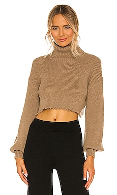 Product image of L'Academie Lucia Cropped Turtleneck. Click to view full details