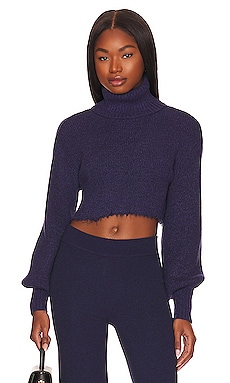 Product image of L'Academie Lucia Cropped Turtleneck. Click to view full details