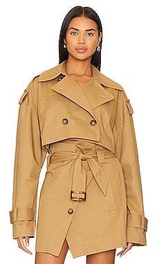 Zoey Cropped Trench Jacket L'Academie