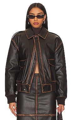 Bo Faux Leather JacketL'Academie$288BEST SELLER