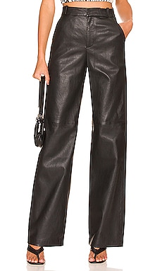 Product image of L'Academie Reece Leather Pant. Click to view full details