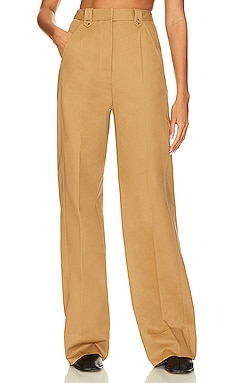 Shona Joy Irena High Waisted Tailored Pant in Cumin