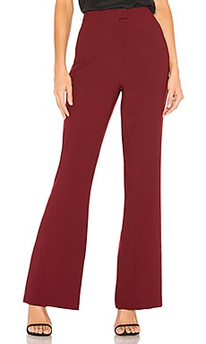 L'Academie Harmony Flared Pants in Wine | REVOLVE