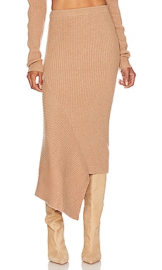 Product image of L'Academie Leola Knit Midi Skirt. Click to view full details