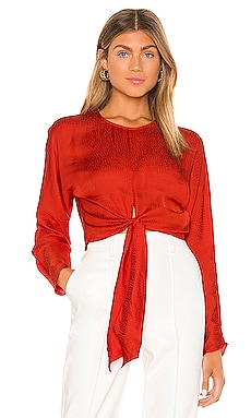 L'Academie The Amaia Top in Fiery Red | REVOLVE